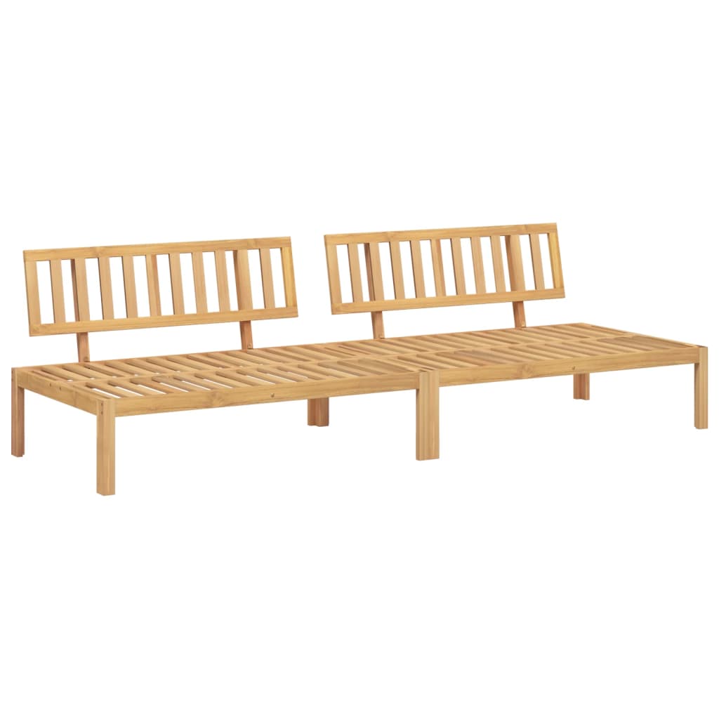 Garden Center Sofas Made from Pallets 2 Pcs Solid Acacia Wood