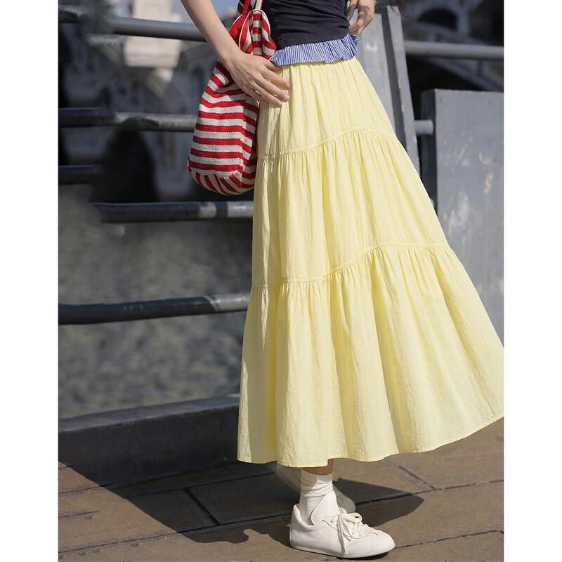 

Women s Summer Tiered A-Line Skirt L