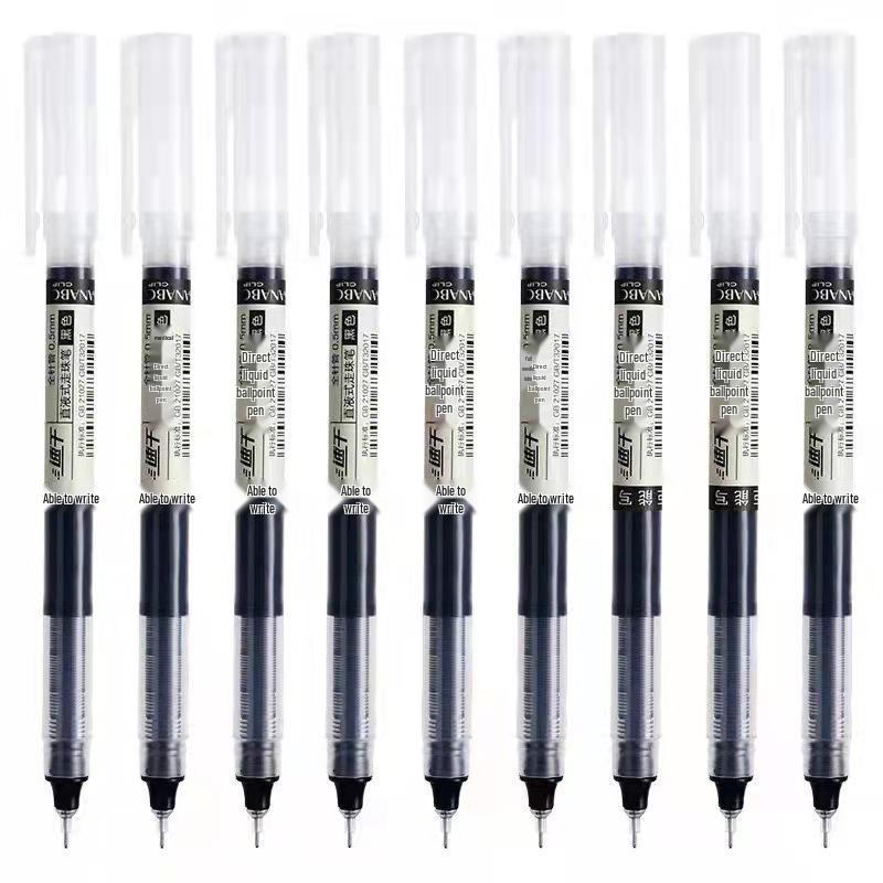 Quick-Dry Black 0.5 Rollerball Pen for Students & Office Signatures 0.5mm