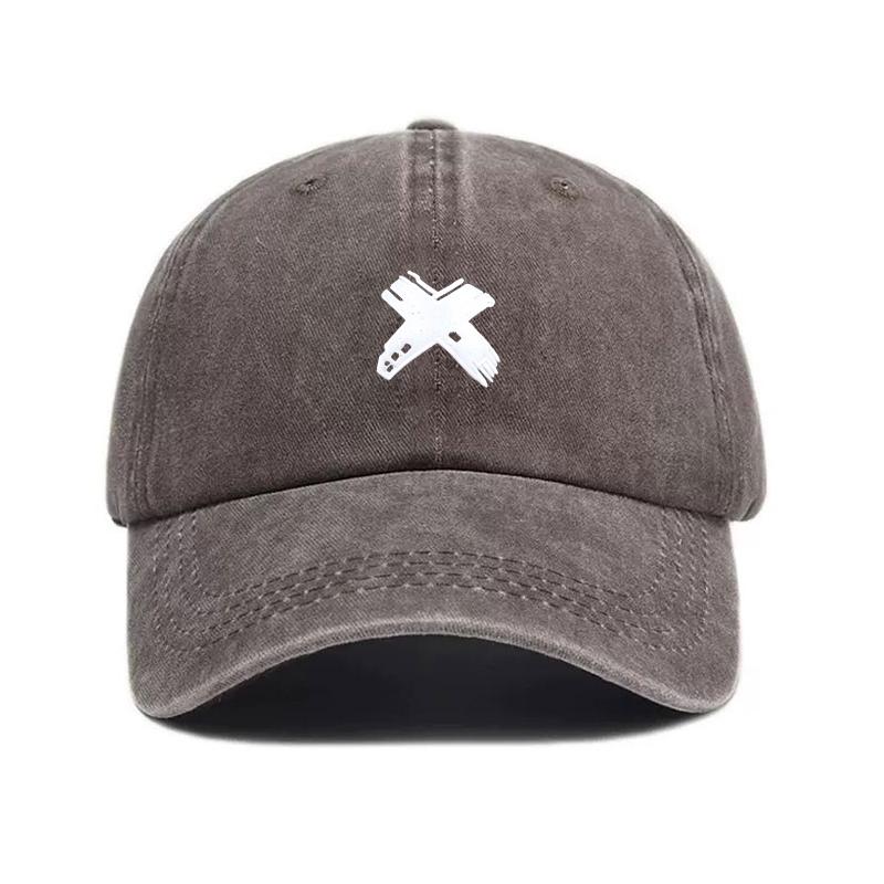 Washed Men Women Cotton Baseball Cap Sport X Letter Snapback Hat Vintage Breathable Unisex Outdoor Casual Streetwear Sun Hat