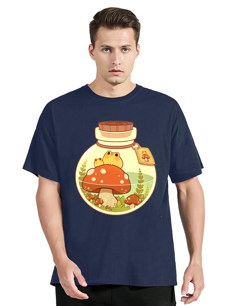Mushroom T Shirt Women Men Cotton Tshirt Streetwear Anime Tee Graphic Oversized Tshirt Clothing Tops