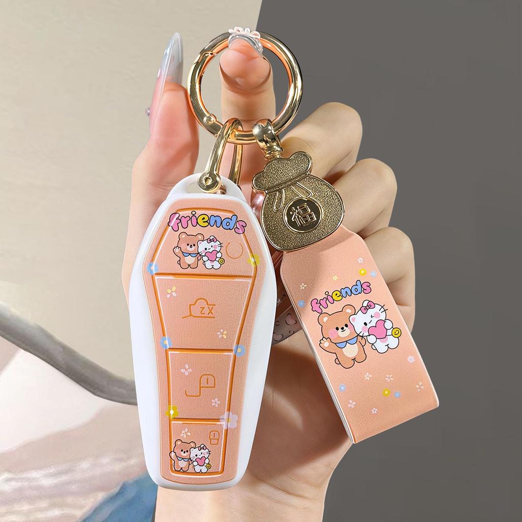 BYD Car Key Holder TPU Shell for Han Dolphin Yuan Song Tang Models