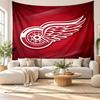 Detroit Red Wings Wall Tapestry, Soft Fabric Wall Hanging, Decorative Backdrop For Bedroom Home Wall Art
