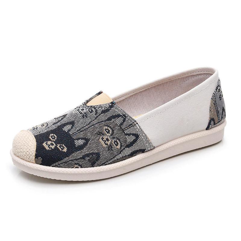 Cloth Shoe Season New Women's Shoes Non-slip Soft Sole Comfortable Canvas Shoes Trendy Versatile Fisherman Shoes