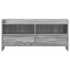TV Stand 100 x 33 x 47 cm Grey Sonoma Particleboard