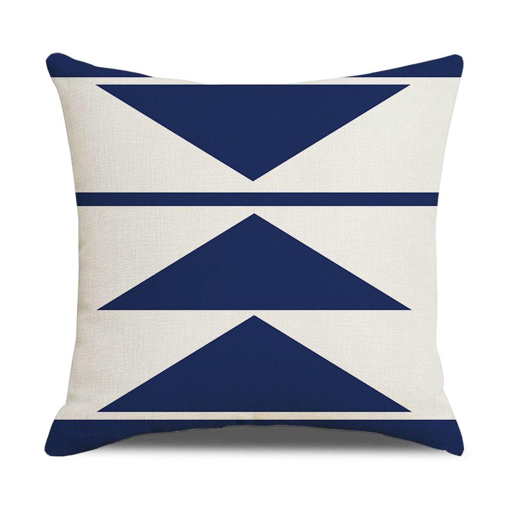 Home Furnishings Linen Cushion Covers Nordic Plaid Linen Cushion Covers Sofa Cushion Covers