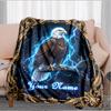 1PC Custom Name Eagle Strike Blanket Versatile,all-season Throw Suitable for the Living Room,bedroom,camping,travel,and Gift
