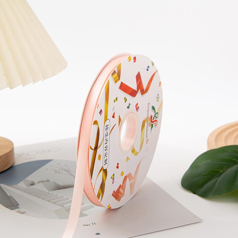 1cm Einfarbiges Doppelseitiges Band für Basteln Hochzeitsdekorationen DIY Ripsbänder Schleife Geschenke Kartenverpackung 100 Yards/Rolle