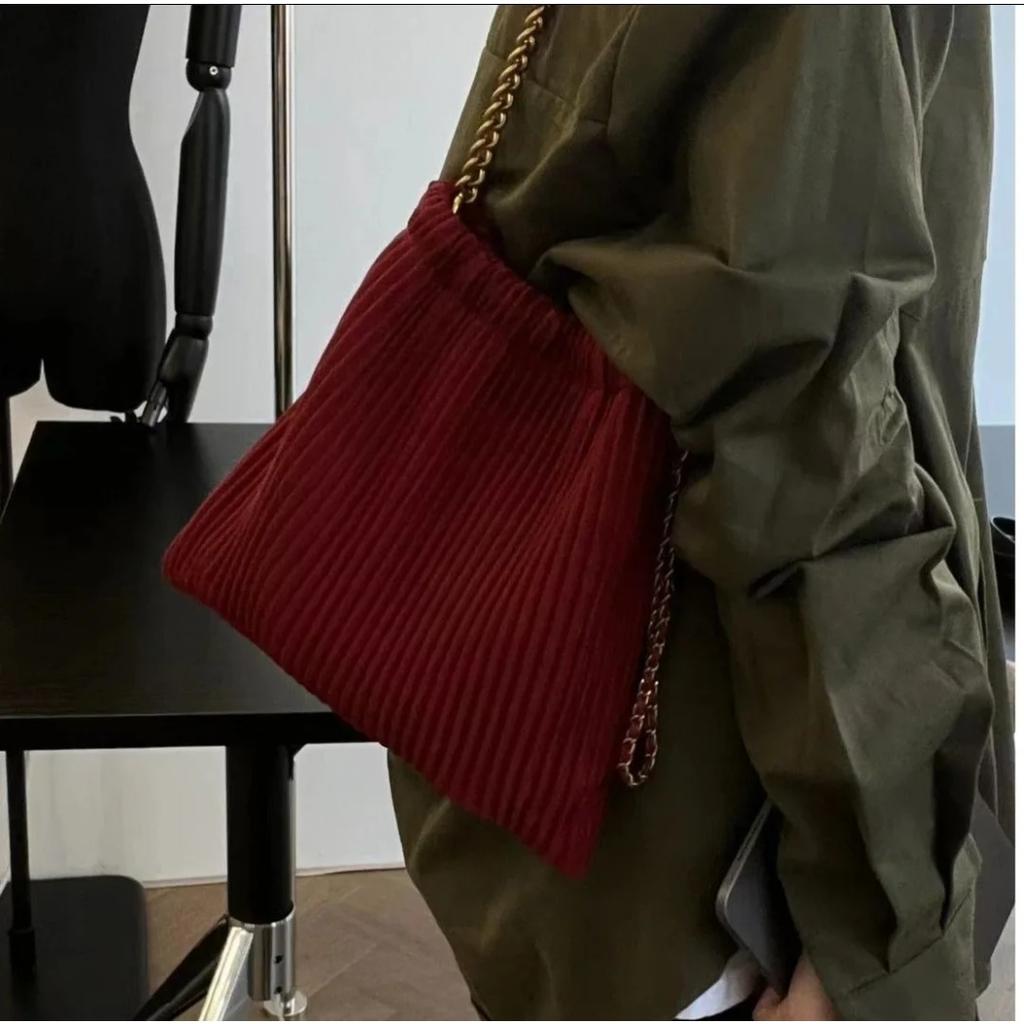 Luxury Designer Bag for Women Pleated Bucket Crossbody Bags Soft Leather Shoulder Bag