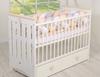 Braided cot bumper XXL - white-gray-beige