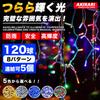 Icicle Illumination Lights, 5 Colors, Controller Included, Waterproof, 120 LEDs, 5m, Durable, 8 Light Patterns, Outdoor, Waterproof, Garden Lights,