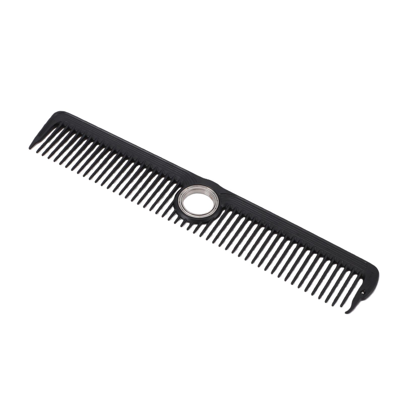 

Rotatable Cutting Comb Professional Hairdressing Tool Flexible Hairdresser Comb for All Hair Types Men Women Black чорний