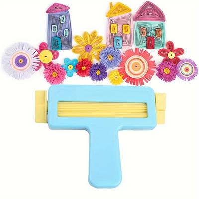 1pc Round DIY Scrapbook Punch Hand Tool Paper Embossing Machine with Craft Embosser for Scrapbooking,PVC Material