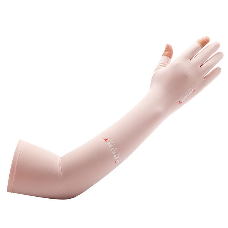 Ice Silk Sunscreen Sleeves, the Same Style for Men and Women, Outdoor Sports Cycling, Driving, Thin Breathable, Non-slip and Sweat-proof Finger Gloves