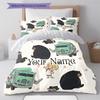 Adventure Land Custom Name Pattern Bedding Quilt Set Quilt Cover Pillowcase Home Birthday Gift(1 * duvet cover + 2 * pillowcase, without core)