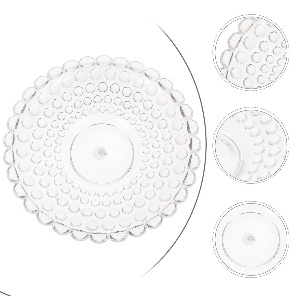 Transparent Fruit Plate Dessert Container Storage Holder Cookies Snack KTV Fruits Tray