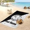 Toalla de Playa Personalizada Estampada Derby County Logo de Fútbol Apoyo Nombre Personalizado Texto Toalla Absorbente Para Deporte Viaje Regalo Especial