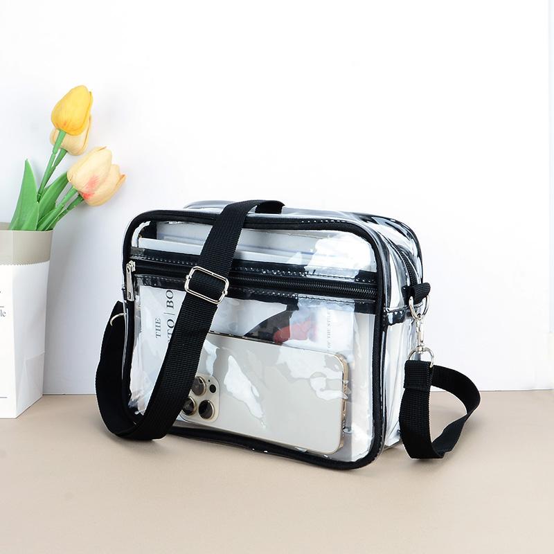 Klare PVC Umhängetaschen für Damen, Wasserdichte Urlaubs-Reise-Strand-Umhängetasche für Draußen, Sommer-Damen-Handtaschen Geschenke