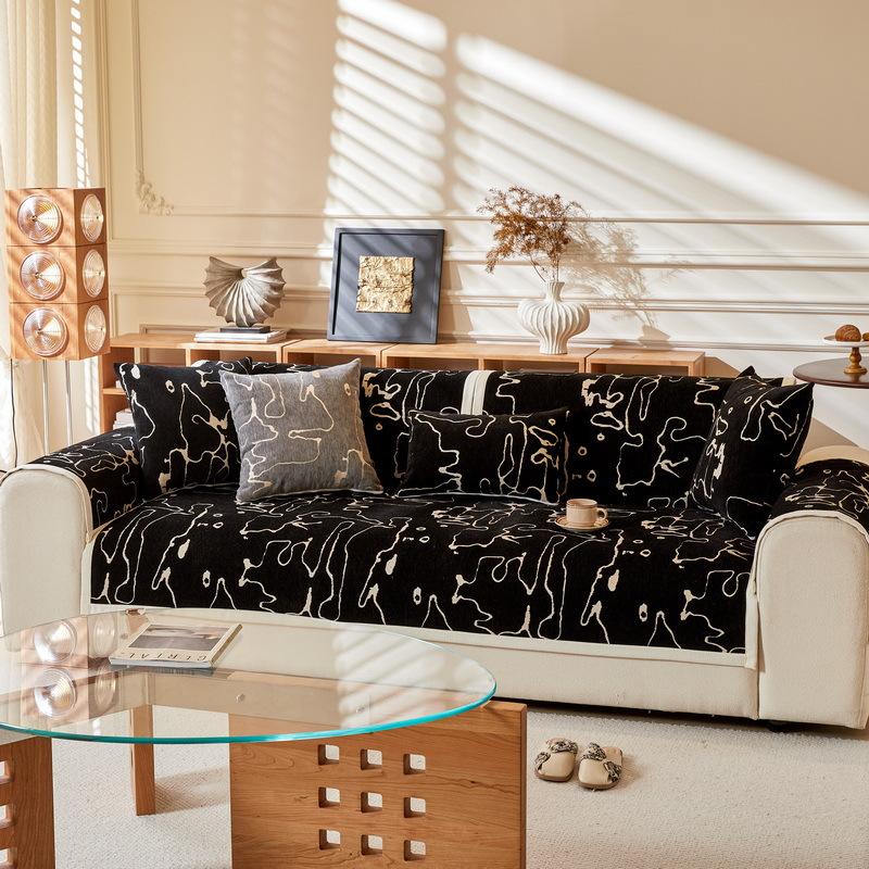 

Chenier Sofa Cushion, Simple And Modern Sofa Cover All-Inclusive Non-Slip Four-Season Universal Dust-Proof Sofa Cushion 70*70cm