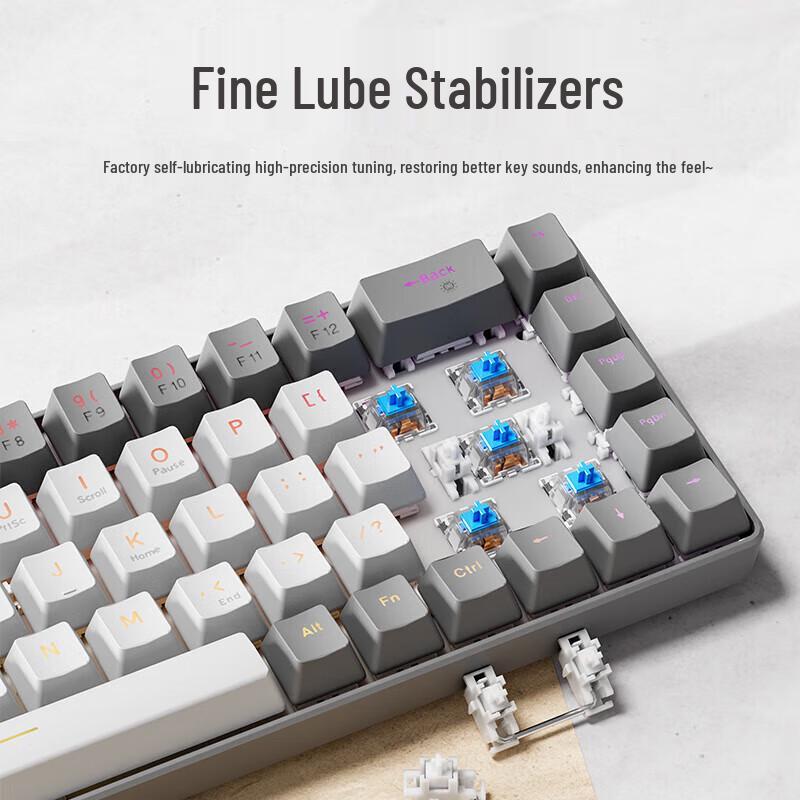 Qianxingzhe G68 68-Key Tri-Mode Wireless RGB Mechanical Keyboard