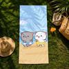 Character P-Peach C-Cat Towel Beach Towel, Quick Drying Absorbent Bath Towel For Swim,Gym,Camping,Outdoor Hot