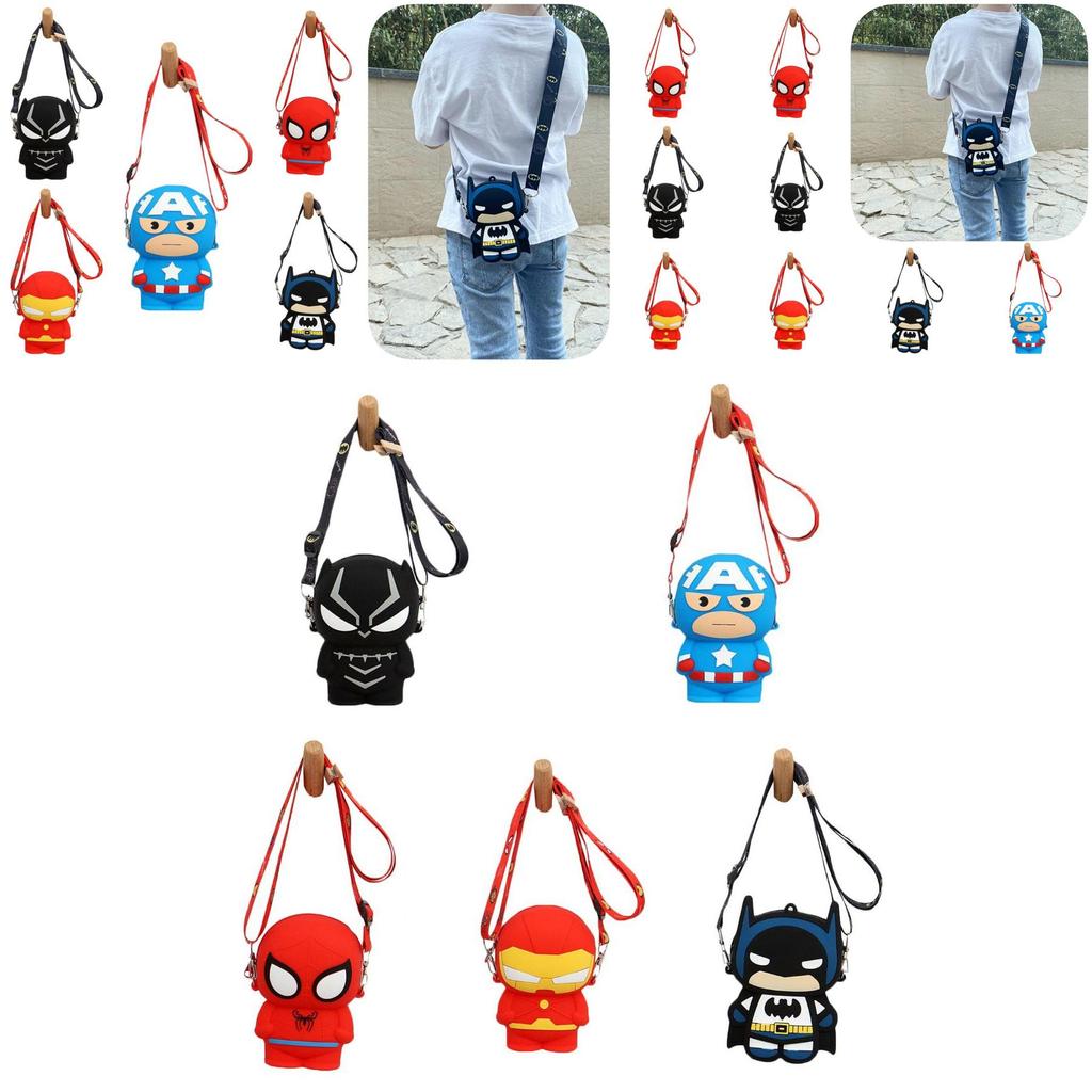 Childrens Spider Man Silicone Pocket Bag With Large Capacity And Durable Design For Girls And Boys