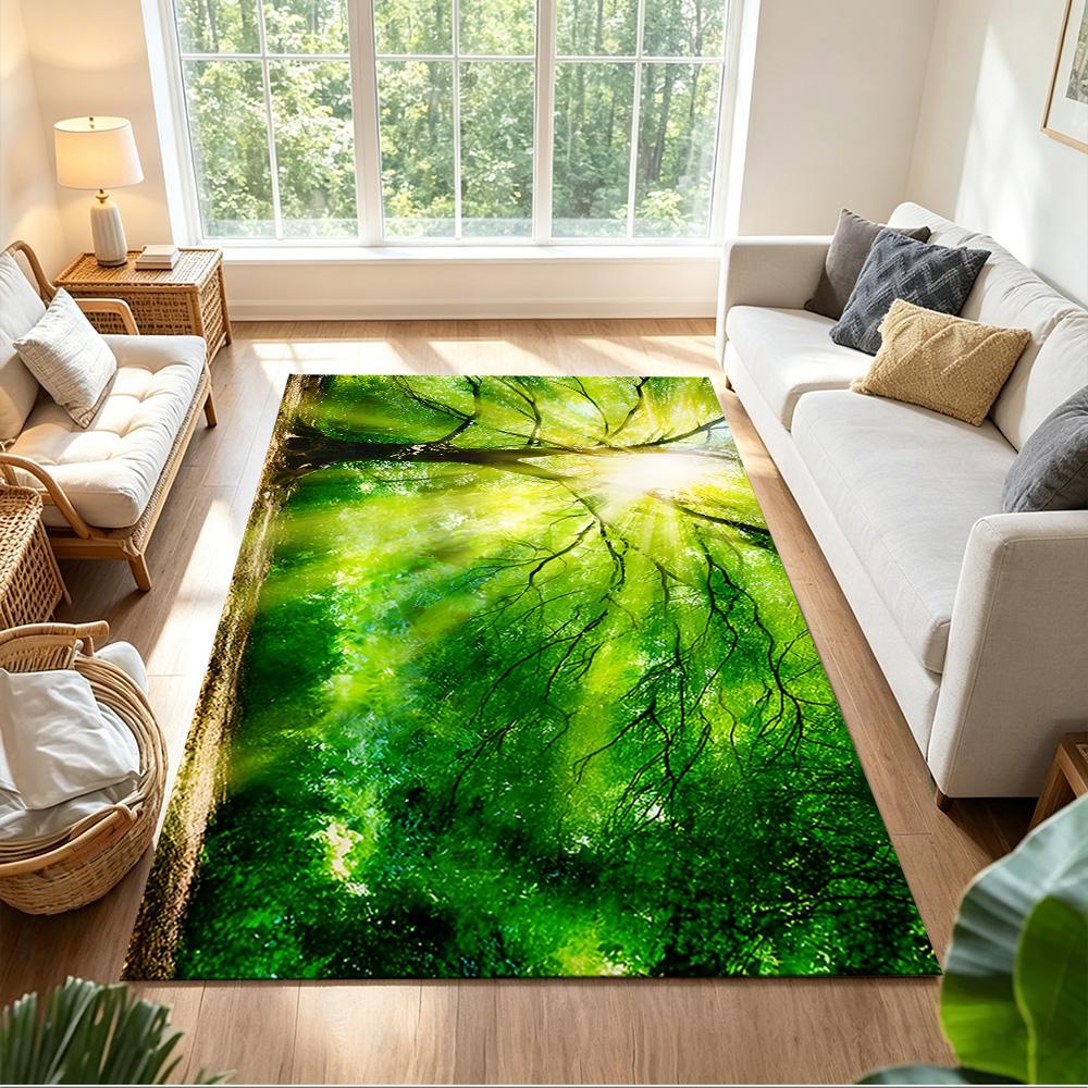 Mystic Forest Pathway Non-Slip Home Carpet Design for Office Decor Living Room Bedroom Gift