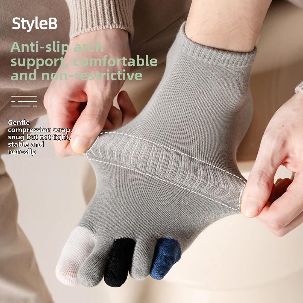 Hosiery Five Toe Socks Anti-slip Sports Socks Fashion Men's Five Finger Socks Running