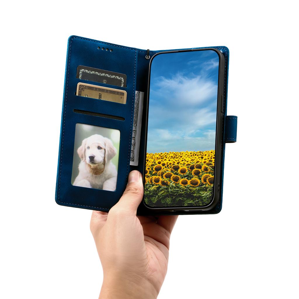 For Xiaomi Redmi Note 14 Pro 5G/Poco X7 5G Case Imprinted Totem Skin Feel Wallet Leather Phone Cover