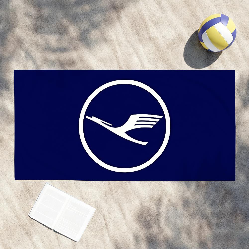 Fashion print L-Lufthansa Towel Drying Bath Towel Applicable To Light Swimming Camping Yoga Beach Out