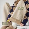 Grinding/7365 Fleece Maternity Cashmere Austrian Fleece Straight-leg Pants Thickened Support Wide-leg Pants Long Pants