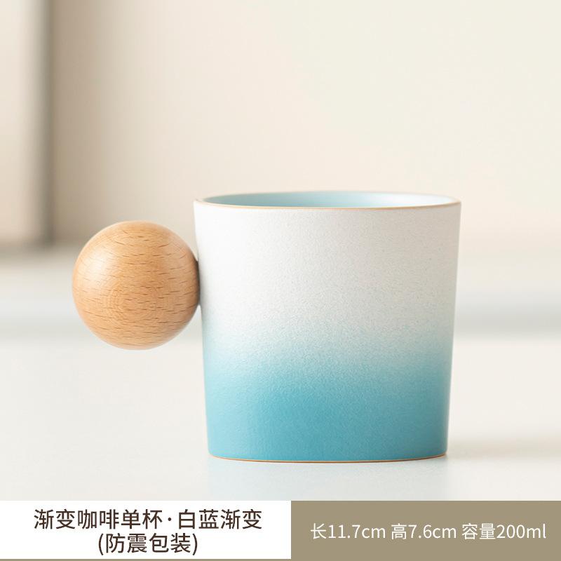 Light Luxury Ceramic Coffee Cup And Saucer Set, Small Fresh Water Cup Design Sense Cup Creative Afternoon Tea Household