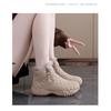 Women Fur Integrated Fleece Lined Thick Sole Warm Fashion Winter Snow Boots