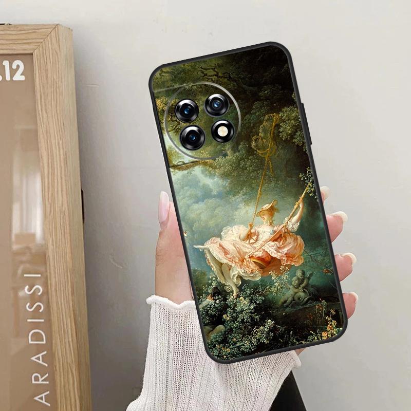 Pouzdro s renesančními uměleckými malbami pro OnePlus 12 11 9 10 Pro 9RT 10T 10R 12R OnePlus Nord 2 CE 3 Lite CE4 N10 N20 Kryt