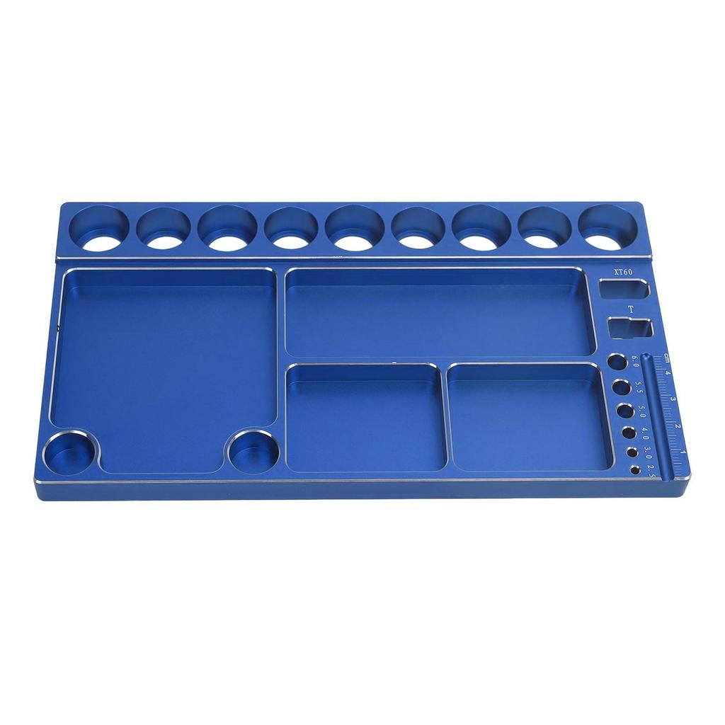 RC Screwdriver Tool Storage Rack Prevent Slip Aluminum Alloy Magnetic RC Socket Screws Tray Organizer Tool Holder for 1