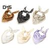 Triangular Style Headscarf with Lace Trim Floral Print Women Headband Women Makeup Photography Hair Accessories