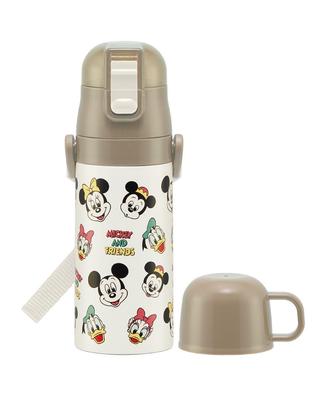 Skater Stainless Steel Water 420ml or 350ml Mickey Friends Cooking and Insulated for Girls and Disney Small Water Sports Water Kids' Bottle, 2-Way