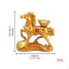 Chinese Horse Statue Animal Sculpture Table Decoration Alloy Home Decor Figurine for Bookcase