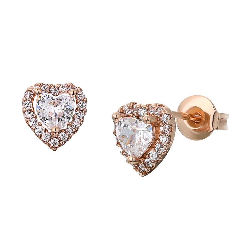 Heart-Shaped Copper Elevated Red&Pink&Blue&White Heart Ring Lover'S Holiday Gift Jewelry