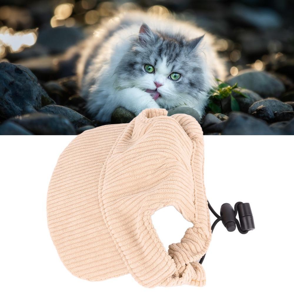 Morbido Tessuto a Coste Cappello da Sole per Animali Domestici Taglio Aperto per le Orecchie Cappello con Ritaglio per Orecchie Corgi Parasole Estivo