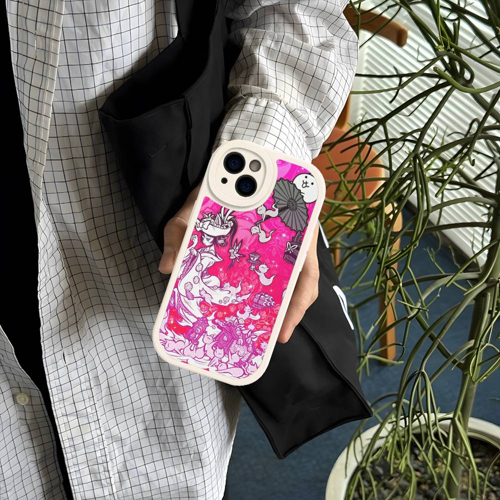 B-Battle Cats Anime Game Leather Phone Case For IPhone 16 15 14 13 12 11 Pro Max Plus Shockproof Cover