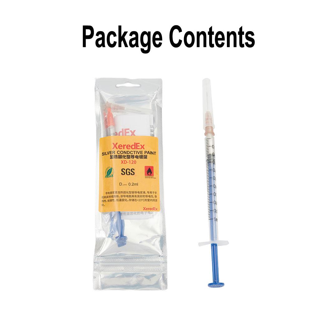 Glue Wire Repair Silver 0.2ML 15.5 Cm 2pcs 6.1 Inches