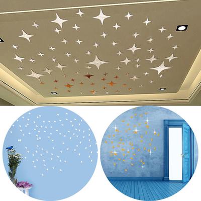 50Pcs Art Wall Mirror Adesivo DIY Home Room Decal Decor Adesivo