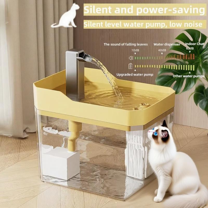 1.5L Cat Water Fountain Auto Filter USB Pet Drinking Dispenser Live Water Circulation Eco-Friendly Quiet for Cats and Small Dogs
