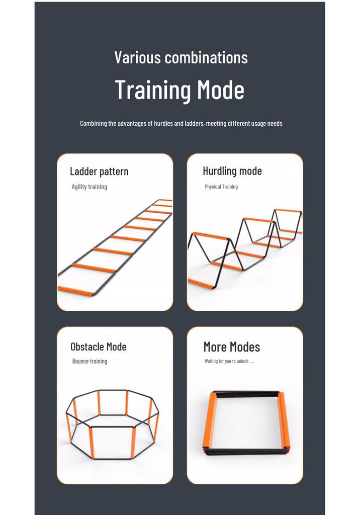 Multi-Functional Agility Ladder for Kids: Butterfly Design, Soft for Safe Football Training & Physical Fitness