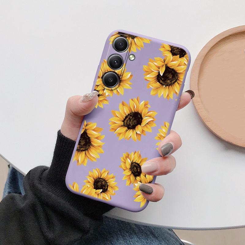 

Мягкий силиконовый чехол Sunflower для Xiaomi Redmi Note 13 Pro 13C 14 Samsung A35 A55 M35 S24 Huawei Honor 200 iPhone 15 защитный противоударный чехол для камеры Samsung Galaxy S20