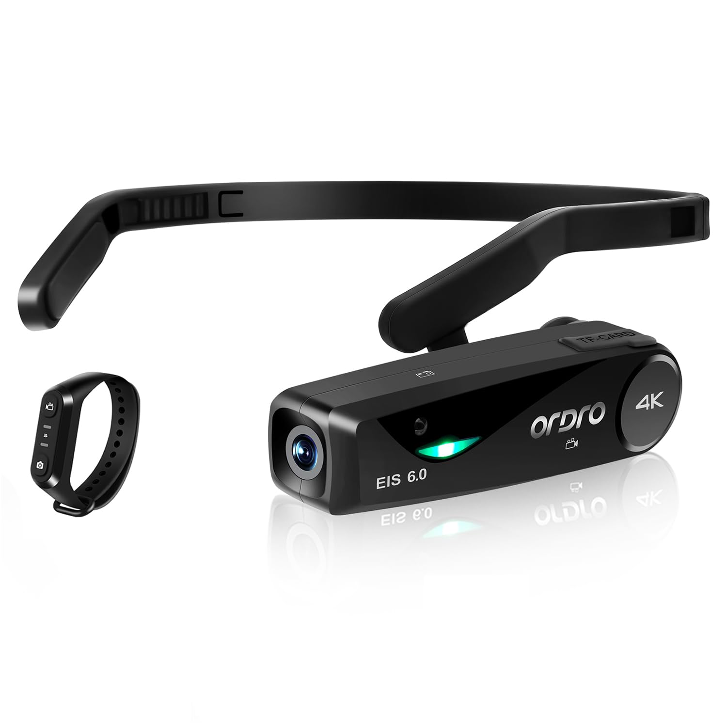 

Ordro EP6 PLUS 4K Vlog Camera, Wearable Camcorder, 1080P 60FPS, FPV Design, Wi-Fi App Control, and W1 Remote Control