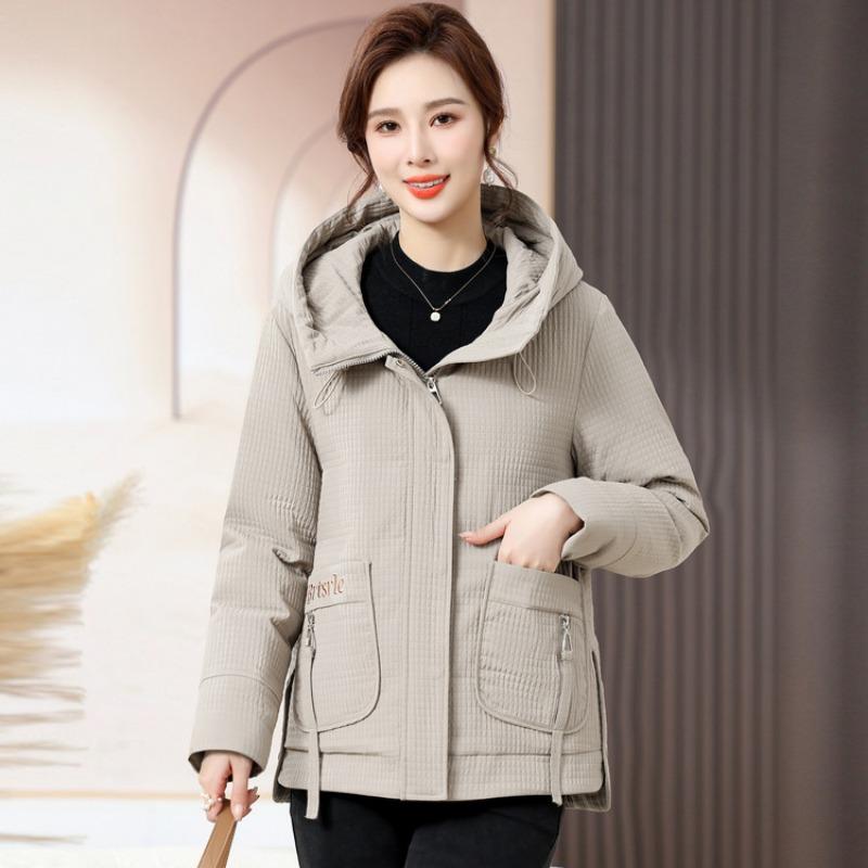 Middle-aged and Old Women's Clothing Winter New Fashionable Large-size Middle-aged Mother Winter Down Jacket Elderly Thickened Cotton-padded Jacket