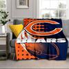 Chicago Bears  Portable Blanket/Soft Blanket Bedding Blanket Suitable for Travel Camping Living Rooms Offices Sofas Fan Gifts