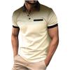 Men's Summer Gradient Printed Polka Dot Short Sleeved Polo Shirt